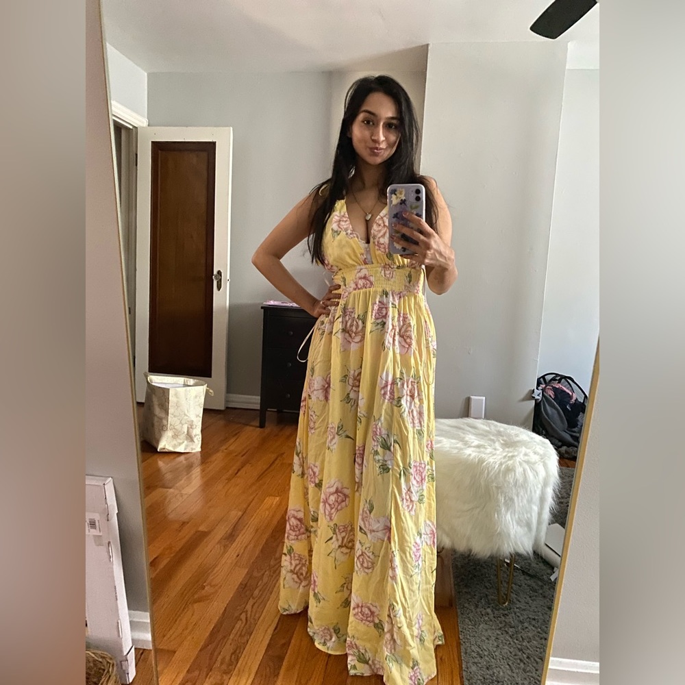 Yellow Floral Forever 21 Sundress